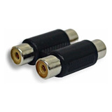 Adaptador Extensor Doble Rca Hembra A Doble Rca Hembra 