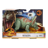 Jurassic World Dominion Ruge Ataca Triceratops Mattel Hdx34