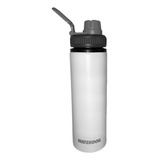 Botella Waterdog Tongo 750ml Pared Simple Aluminio Blanco