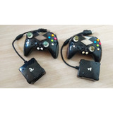 Controle Xbox Classic Sem Fio Wireless Com Adaptador