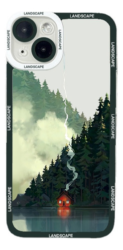 Funda De Teléfono Landscape Art Para iPhone 15, 14, 13, 12,