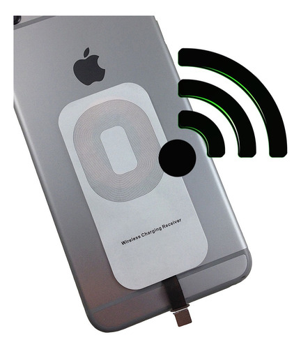 Receptor Inalámbrico Qi Universal Lighiting iPhone Wireless 