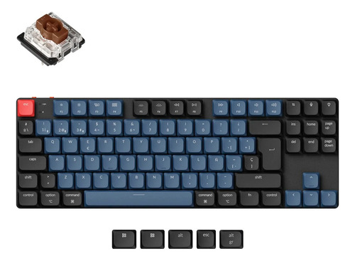 Teclado Keychron Mecánico K1pro L/profile Sw/brown Bluetooth