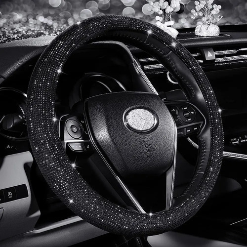Cubre Volante Mujer Funda Diamante Protector Para Autos
