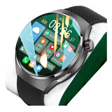 Gt4 Pro Reloj Inteligente Hombre Nfc Smart Watch Mujer Ip68 Impermeablepara Huawei Color De La Malla Black Mesh Steel