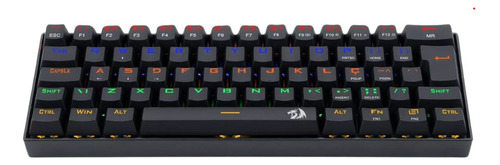 Teclado Gamer Redragon Lakshmi K606r Qwerty Mk2 Blue 