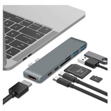 7 En 1 Adaptador Hub Usb Tipo C Thunderbolt 3 Puerto Hdmi 