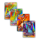 4 Cartas Pokemon: Charizards 500 E 550hp - Regular E Rainbow