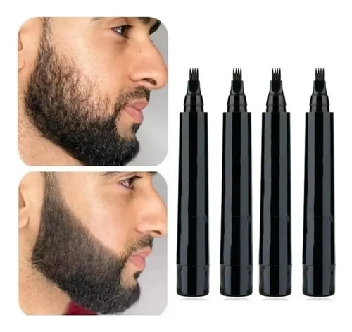 Juego De 3 Lápices De Peluquero Para Rellenar Barba, Cepillo