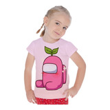 Playera/ Blusa Niña Among Us Planta Tela Espandex 