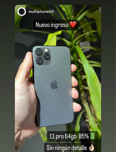 iPhone 11 Pro 64gb. 85%bateria