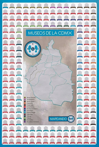 Mapa Rascable De Todos Los Museos De La Ciudad De México