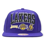 Los Angeles Lakers Nba Gorra Mitchell And Ness Champ Stack