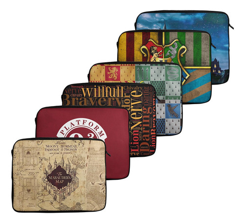 Funda De Notebook Doble A 14,1 15,6 Diseños Harry Potter