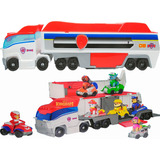 Bus Camion Paw Patrol Con Sonido Patrulla Canina + 7 Cars