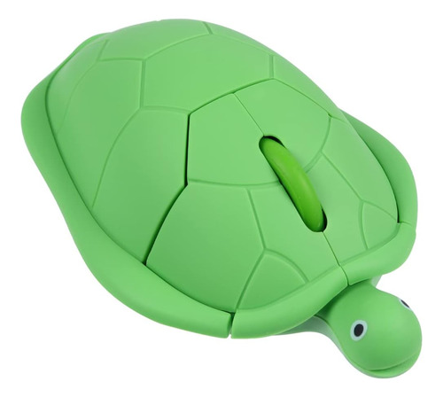 Ratón Inalámbrico Lindo Animal Forma Tortuga Verde Clic Usb