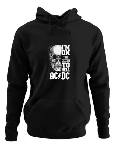 Moletom Blusa Agasalho Algodão Banda Ac Dc Dtf #09