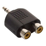 Adaptador 2 Jacks Hembra Rca A Plug 3.5mm Estéreo Steren