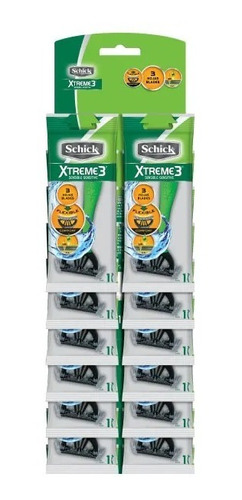 Máquinas De Afeitar Desechables Schick Xtreme 3 Pack 36 Unid