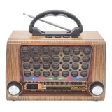 Radio Am Fm Bluetooth Usb Sd Batería Recargable Vintage 