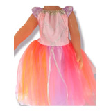 Disfraz Vestido Princesa Arco Iris. Multicolor. Unicornio