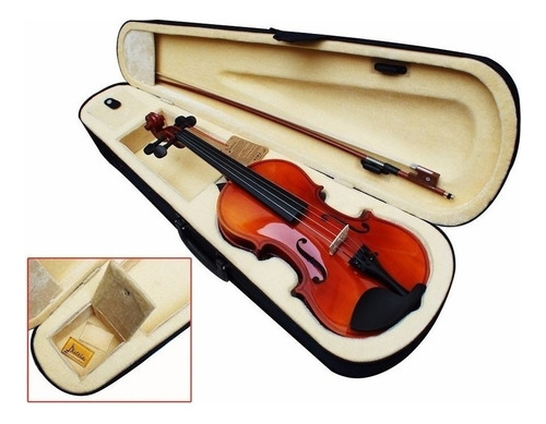 Violin Profesional De Madera 4/4 Excelente Calidad Estuche 