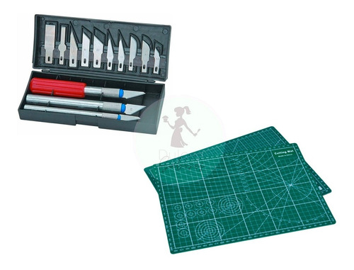 Kit Reposteria Tabla De Corte A4 + Set De Cutter 16 Piezas 