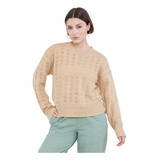 Sweater Mujer Diseño Beige Corona