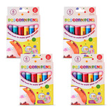 Kit Plumones Pop Corns Con Efecto Palomitas Dibujo Decorcion