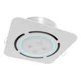 Suporte Quadrado Embutir Para Alexa Echo Dot 3 Teto Branco