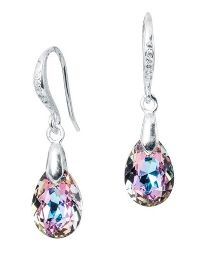 Joyas Aros Cristales Swarovksi Y Plata 925.