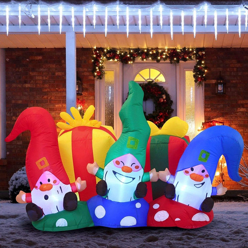 Adorno Decoracion Navidad Snoopy Charlie Iluminadas Jardin