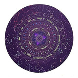 Tapete Astrología Sycooven, Redondo Ligero Con Letras Y