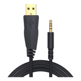 Cable Audio Usb Compatible Con Auricular Redragon Zeus H510 Color Negro