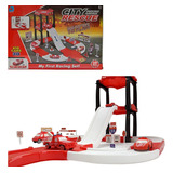 Pista Cars + 4 Carros Juguete Niños Regalo Navidad