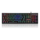 Teclado Gamer Redragon Mecânico K578 Rgb Switch Azul