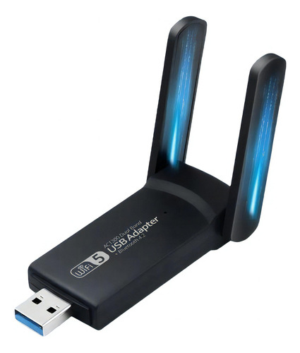 Adaptador Wifi-5 Dual Band 1300mbps 2.4/5ghz 5g Usb 3.0