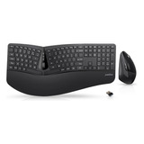 Perixx Periduo-605, Wireless Ergonomic Split Keyboard And Us