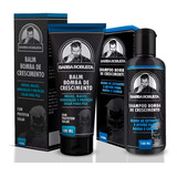 Kit Balm Hidratante Shampoo Fortalecedor Para Barba Robusta