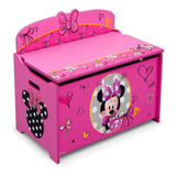 Baul Juguetero Organizador Infantil De Madera Minnie Mouse