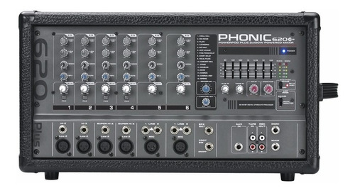 Phonic Power620plus Consola Potenciada 6c 200w Fx Power-pod.