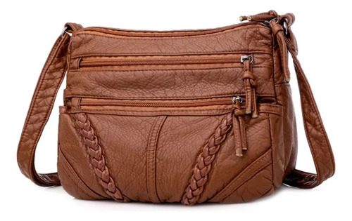 A Bolso De Hombro De Mujer De Piel Suave De Gran Capacidad L