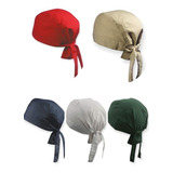 Antifluido Gorro Para Cocina, Estampado Unicolor, 5 Colores.