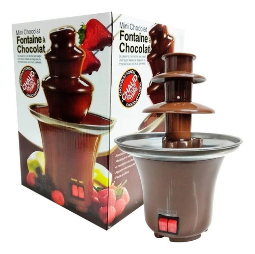 Mini Fuente De Chocolate De 3 Niveles Acero