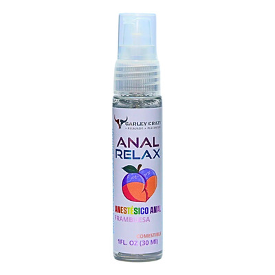 Garley Crazy Anal Relax Lubricante Íntimo Desensibilizador 1fl.oz\u002F30ml Relajante Anal Frambuesa | Meses sin interés