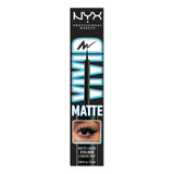 Delineador De Ojos Líquido Nyx Vivid Matte 2ml Color Black Efecto Mate