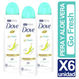 Desodorante Dove Go Fresh Pera Pack De 6 Unidades 150ml