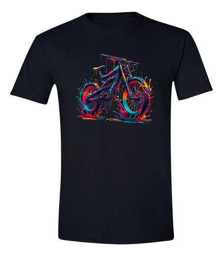 Playera Hombre Bicicleta Psicodélico 000117n