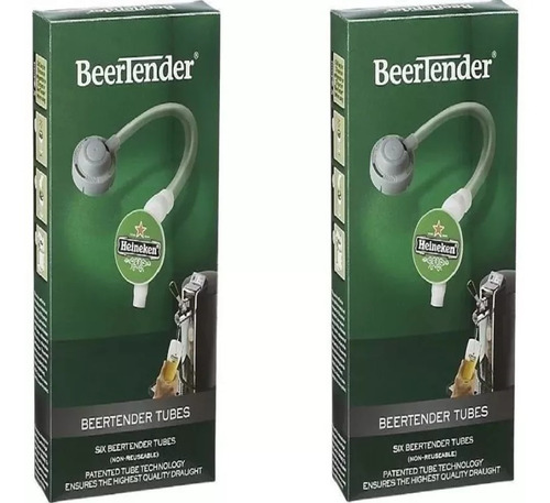 Tubo Refil Mangueira Para Chopeira Beertender Arno Heineken Krups B100 B101 12 Unidade