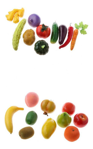 20 X Verduras Artificiales Frutas Tienda Fotografía